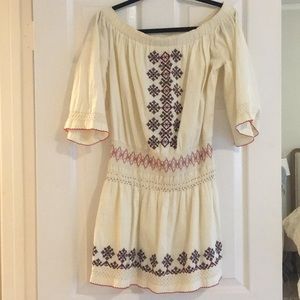 Nearly new tularosa off the shoulder dress sz sm